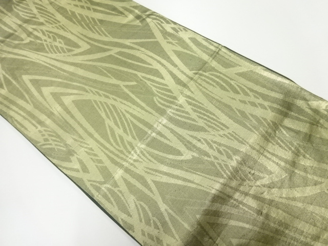 アンティーク　抽象模様織出し袋帯（材料）